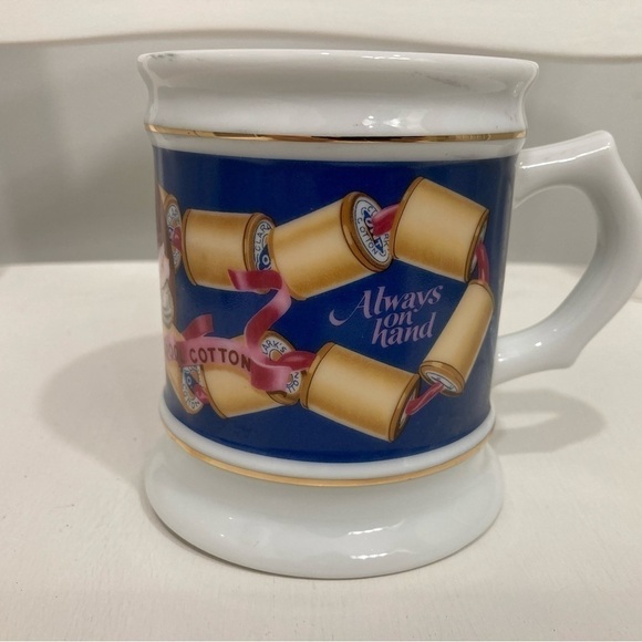 THE CORNER STORE PORCELAIN VINTAGE MUG COLLECTION CLARK’S THREAD MUG - 8oz - Picture 3 of 5